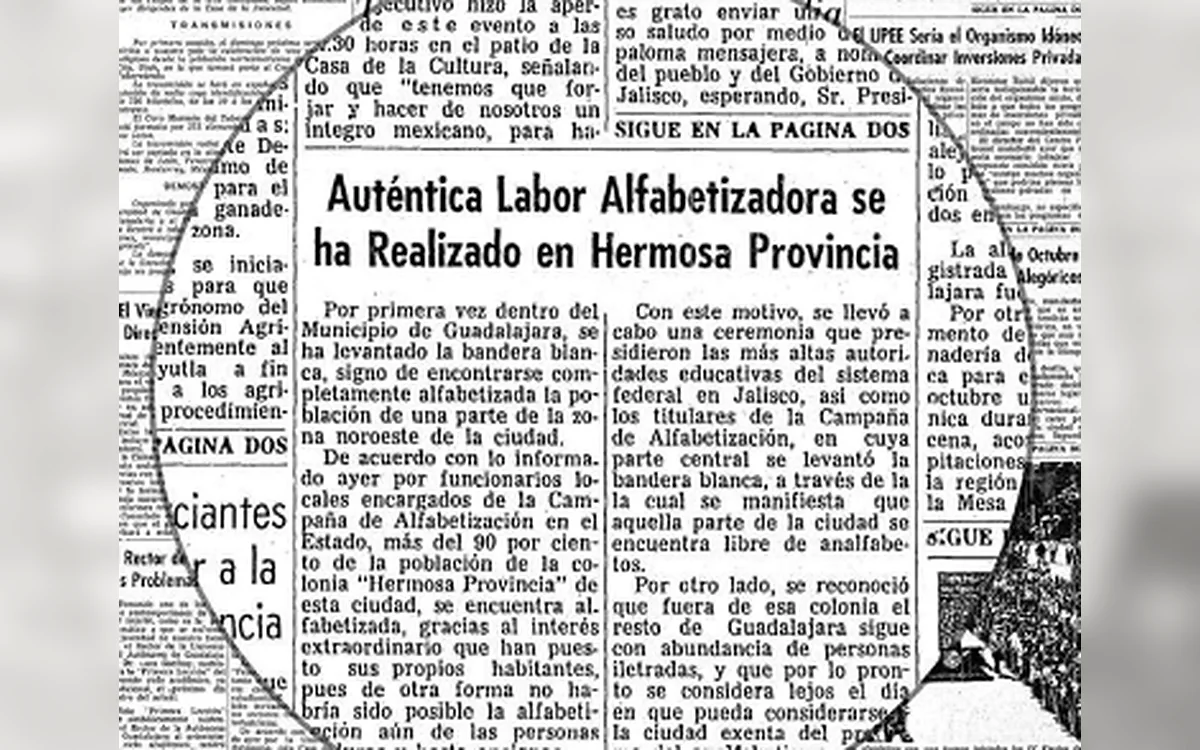 Ritaglio storico sulla bandiera bianca per l'educazione